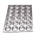 Adcraft AMP-24 20-1/2" Length x 14" Width, 24 Cups Aluminum Muffin Pan