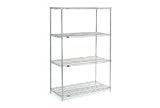 Nexel Stainless Steel Wire Shelving 48W X 24D X 74H