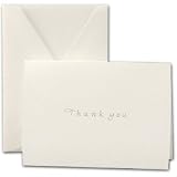 Engraved Silver Thank You Notes
