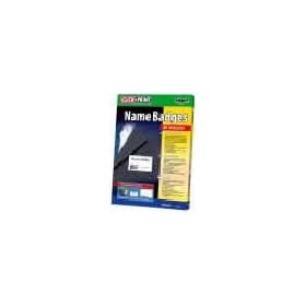 sigel - logiciel de cr�ation CLICK & PRINT Name Badges pour cr�er des badges individuels, 3 langues, contenu: 1 CD ROM avec divers mod�les, 25 badges avec double