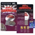 (10)Nit Free Terminator Lice Comb, Professional Stainless Steel Louse and Nit Comb for Head Lice Treatment, Removes Nits
