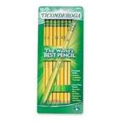 Dixon Ticonderoga 10-Count #2 Pencil Bonus Pack with Two Free Tri-Conderoga Pencils and One Sharperner (33892B)