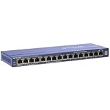 Netgear ProSafe FS116P Ethernet Switch. PROSAFE 16PORT 10/100 DESKTOP SWITCH WITH 8PORT POE FS116P STD-SW. 16 x 10/100Base-TX