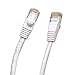 InstallerParts Ethernet Cable CAT5E Cable UTP Booted 25 FT - White - Professional Series - 1Gigabit/Sec Network/Internet Cable, 350MHZ