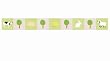 Wallcandy Arts Pink & Green Farm Animal Border  - 1 Kit