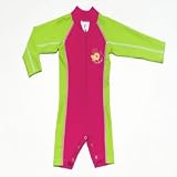 All-in-One Long Sleeve Suit for Girls - Watermelon/Lime
