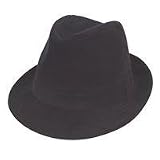 Black Corduroy Trilby Available in Sizes 56, 57 and 58cm