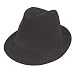 Black Corduroy Trilby Available in Sizes 56, 57 and 58cm