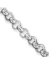 Sterling Silver 8.5inch Fancy Link Bracelet QH191-8.5"
