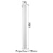 Traditional 4 Column Radiator Cast Iron Style White 1800mm x 180mm