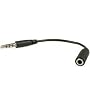 Headphone Adapter for Apple iPhone Recessed Jack, 3.5mm Male Female Extension Plug - Black