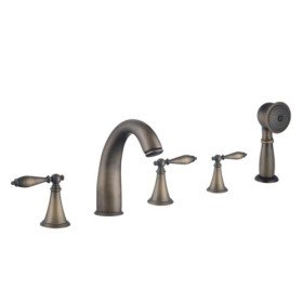 Classic Antique Brass Tub Hand Shower