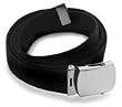 Belts - Cotton Web Belt with Silver Buckle