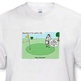 Londons Times Funny Cow Cartoons - Cow Country Club - Golf - T-Shirts
