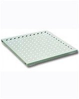 DIGITUS Fachboden 48,3cm 19Zoll fuer Netzwerkschraenke 525mm tief 35KG belastbar perforiert grau ausziehbar