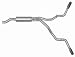 Dual Extreme Exhaust Kit Exits Behind Rear Tire At An Aggressive Angle Incl. Muffler/3 in. Pipes/4 in. Stainless Tips/Hangers/Clamps Aluminized