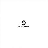Newspaper Recycling Decal Color: Black