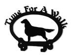 Dog Leash Hook - Flat Coated Retriever (Time for a Walk)