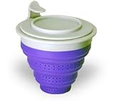 The TeaSpot Tuffy Steeper Silicone Loose Tea Filter Infuser Purple Violet