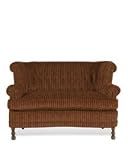 WingBack Loveseat Autumn Stripe