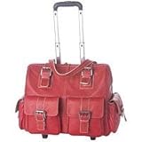Jill-e 897596 Leather Rolling Camera Bag Large (Red)