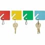 Steelmaster Slotted Rack-Style Snap-Hook Key Tags, Assorted Colors, Pack Of 20