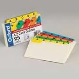 A-Z Laminated Manila 3 x 5 Index Card Guides, Asst. Color 1/5 Cut Tabs, 25/Set