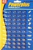 Pack of 40 Popular Assorted Alkaline Watch Button Cell Batteries