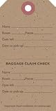 Baggage Claim Check Kraft Shipping Tags (Jillibean Soup)
