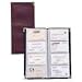 Business Card File, Vinyl-covered, 96-Card Cap, Black, Sold as 1 each