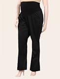 Motherhood Maternity: Plus Size Secret Fit Belly(tm) Twill Maternity Pants