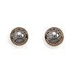 4mm Hematite Bead Stud Earrings