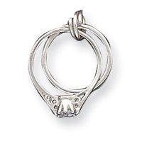 Sterling Silver Wedding Ring Set Charm Sterling Silver Wedding Ring Set Charm design