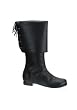PIRATE-120, Womens Pirate Boots With Rear Lacing.