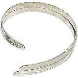 Armlet Bracelet Womens Sterling Silver Hand Engraved Antique Reproduction Indian Style
