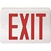 LED Red Exit Sign w/Battery Back-Up