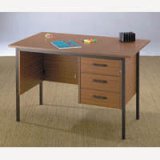 Connections Desk Single Pedestal 1200mm 2 Drawer Oak