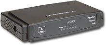 Dynex DX-EHB4 - Hub - 4 ports - Ethernet - 10Base-T - DC power - external