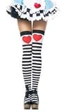 : Stripe Stocking W/ Heart Prints Top