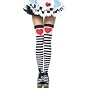 Stripe Stocking W/ Heart Prints Top