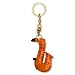 VANCA Craft Music Installment Petit Mini Mascot Leather Key Chains * SAXOPHONE *