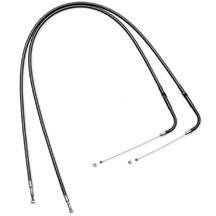 H-D Diamond-Black Braided Control Cables- 38918-09