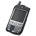 PALM CASE LEATHER FORM FIT CASE W/ BELT CLIP FOR TREO (Black) (#3261WW) (Retail)