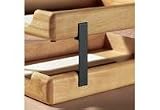 Metal Desk Tray Supports for Wood Tones Wood Series Desk Tray, Black, 4/Set ELD23386