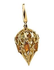 Genuine Citrine And Genuine Peridot Charm 14K Yellow 66159