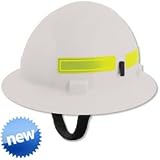 Hard Hat - White (4 point) Americana Wildlands (NFPA) Nylon Ratchet Suspension - Full Brim Style