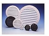 Maurice Franklin 1In Round White Plastic Louver PLW100 1