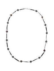 Genuine IceCarats Designer Jewelry Gift Sterling Silver Frwa Cult Black Pearl Necklace. 8-8.5 Mm/27.5 Inch Frwa Cult Black Pearl Necklace In Sterling Silver