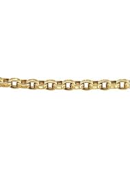 14K Yellow Gold 8 Inch Belcher-Cable Flat Wire Chain