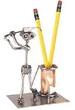 DRIVING PEN HOLDER STEEL SCULPTURE